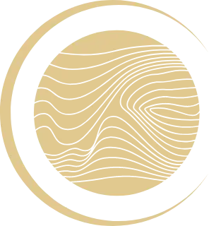 Beige Icon mit stilisierter Haut und Laserstrahl, Symbol für Hautarzt, Dermatologie und Lasermedizin in Stuttgart.